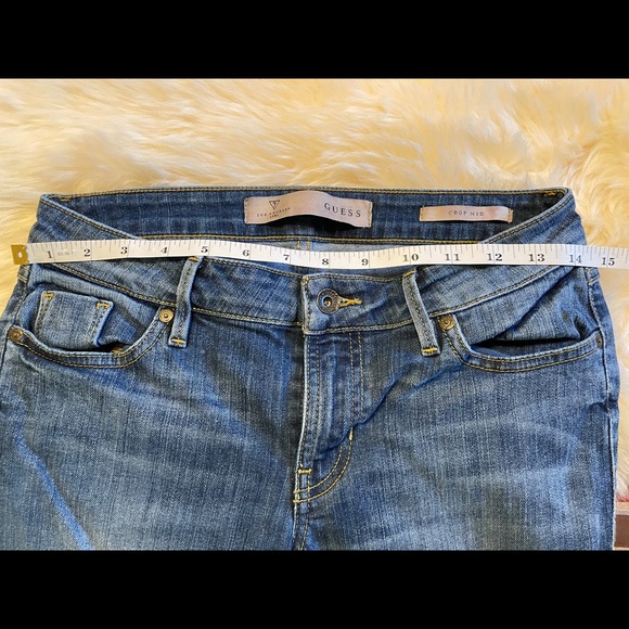 Guess Crop Mid Denim Size 26 - Picture 2 of 8